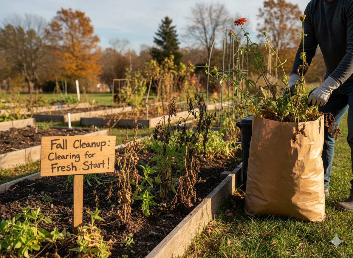 Fall yard cleanup